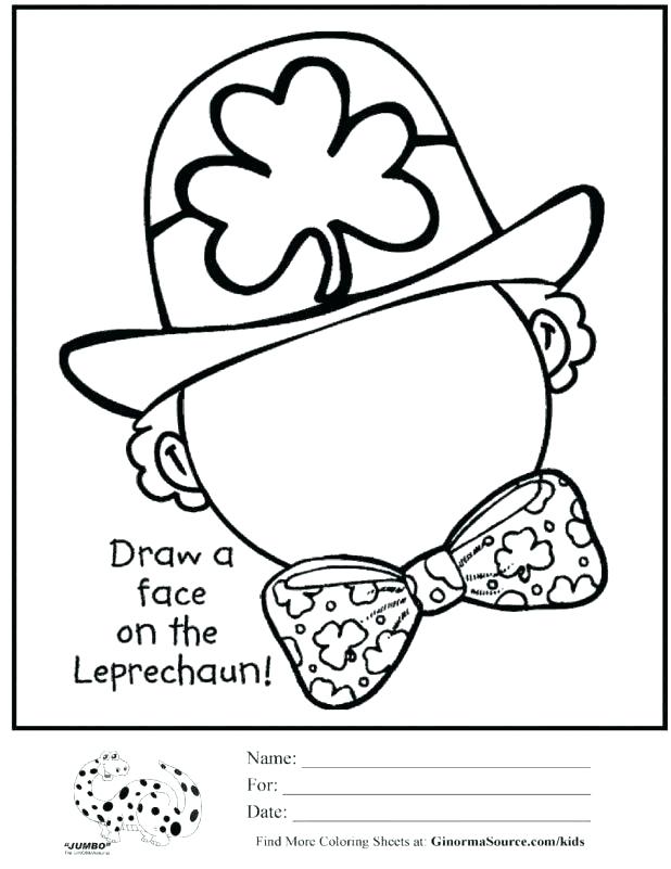 618x801 Leprechaun Coloring Page Kindergarten St Leprechaun Coloring Page