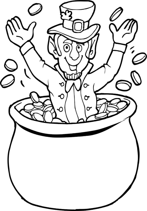 600x863 Leprechaun Coloring Pages Free Educational Coloring Pages