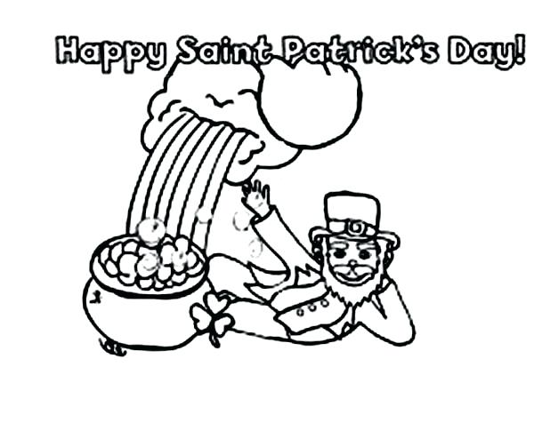 600x485 Leprechaun Coloring Pages Printable Free And St Day Color