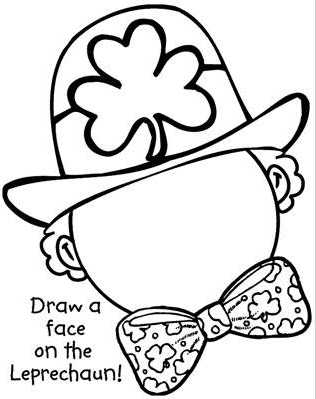 316x399 Leprechaun Face Coloring Page Amp Coloring Book
