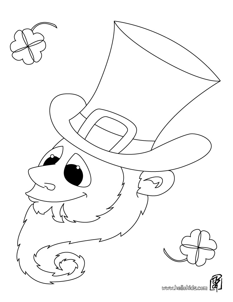 820x1060 Projects Idea Of Leprechaun Coloring Pages To Print Page St