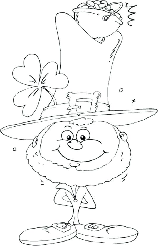 St Patrick Para Colorear Leprechaun Coloring Pages Free Saint 600x932 St Patrick Para Colorear Leprechaun Coloring Pages Free Saint