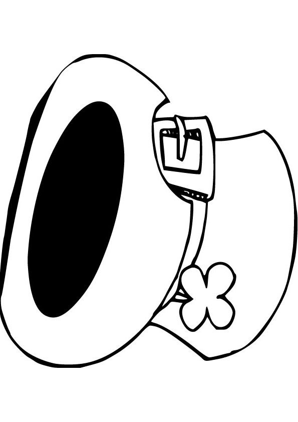 Download Free Leprechaun Hat Drawing Page Holiday(School 595x842 Download Free Leprechaun Hat Drawing Page Holiday(School