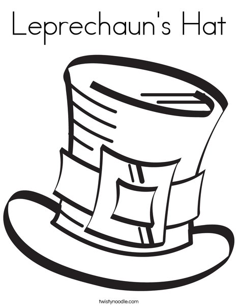 Leprechaun's Hat Coloring Page 468x605 Leprechaun's Hat Coloring Page