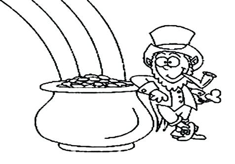 476x333 Pot Of Gold Coloring Pages Pot Of Gold Coloring Page Gold Coin Pot