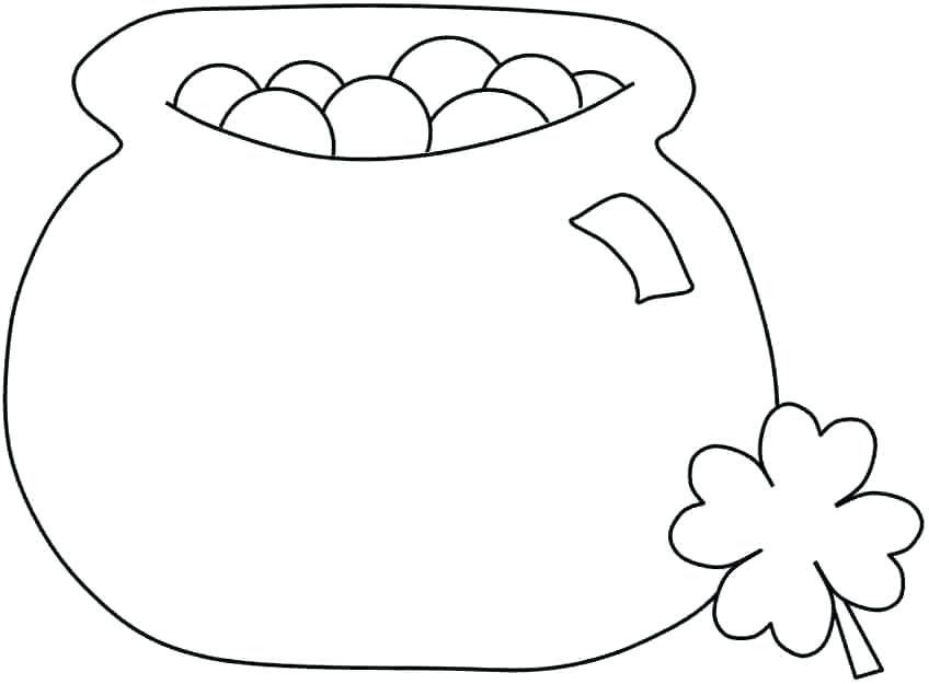 848x625 Gold Coloring Pages Rainbow Coloring Page Pot Of Gold Coloring