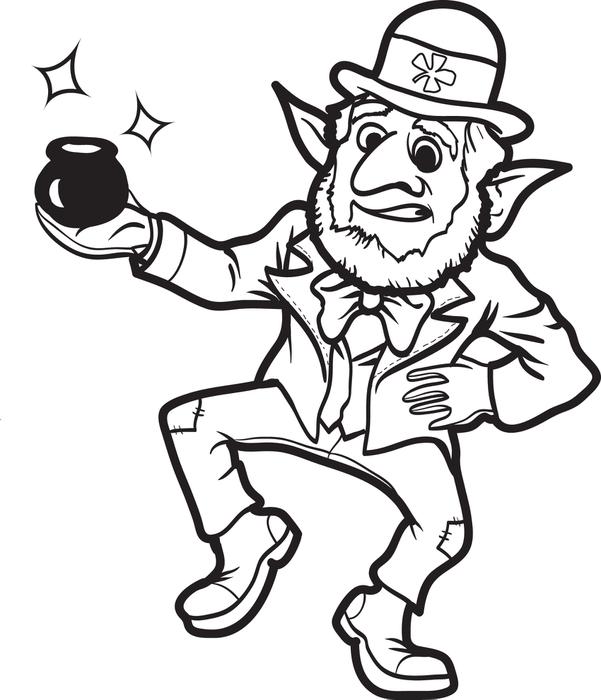 601x700 Classy Inspiration Leprechaun Coloring Pages To Print Free