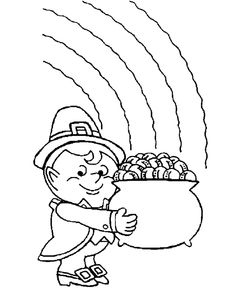 235x288 Face Mask Leprechaun St. Patrick's Coloring Picture For Kids St