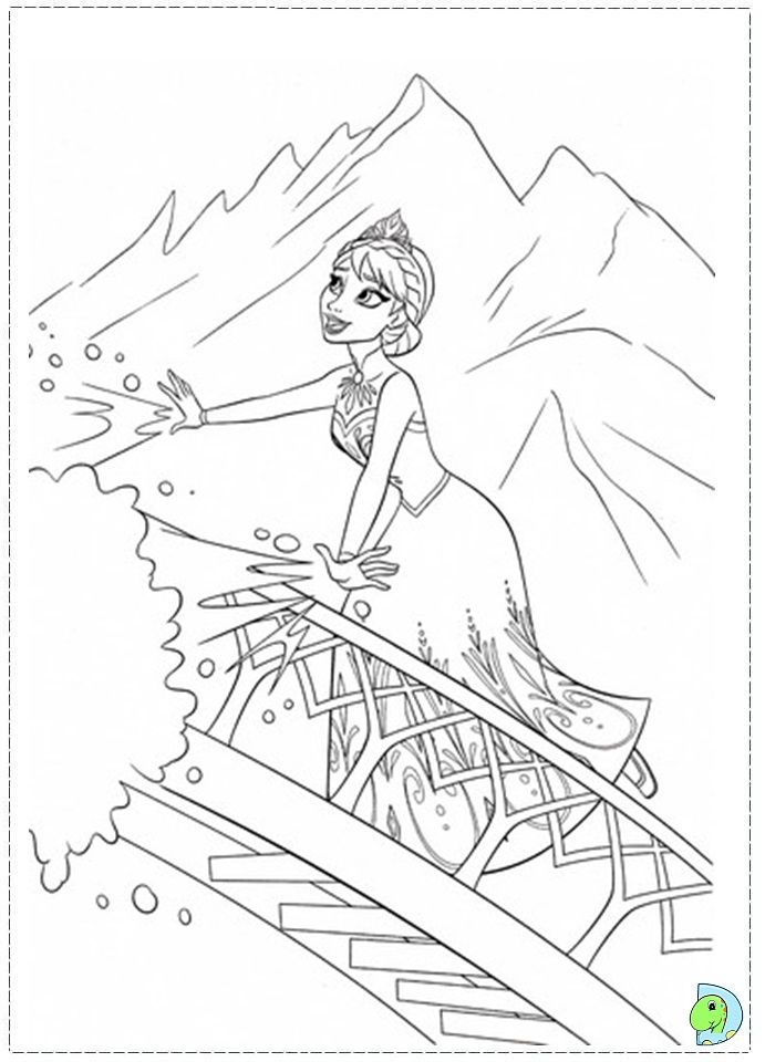 Let It Go Coloring Page