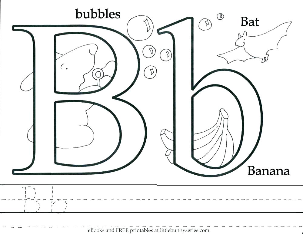 1000x773 Letter B Coloring Page O Coloring Page This Is Letter B Coloring