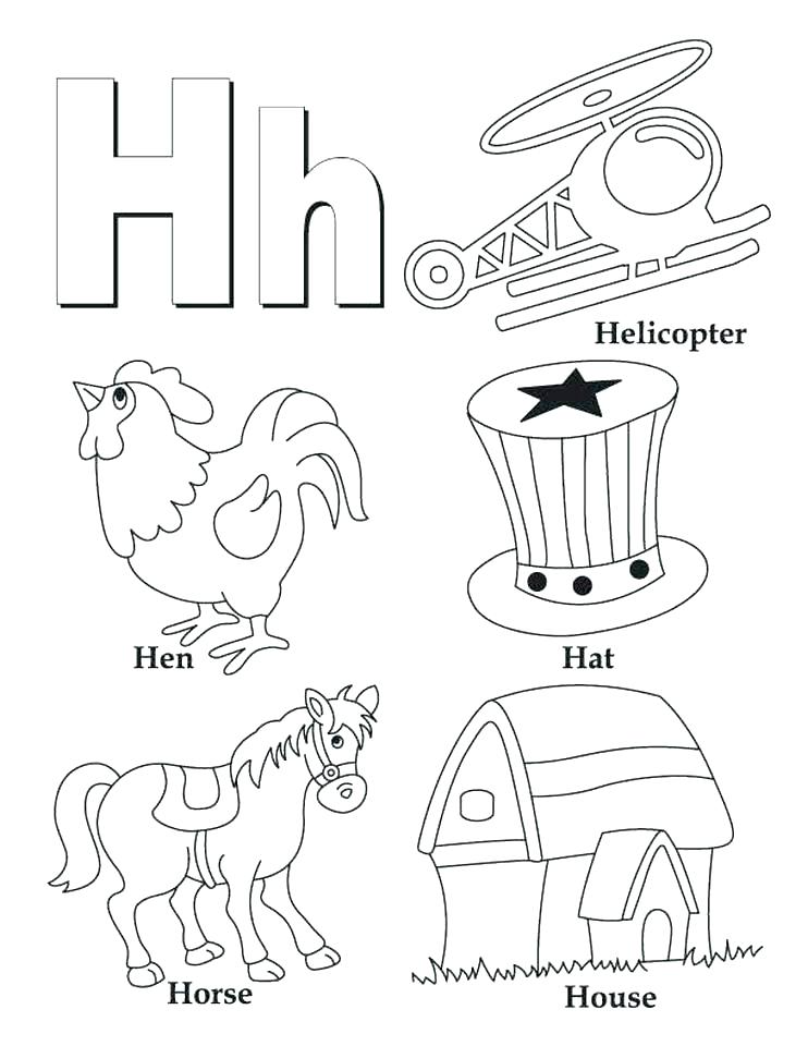 742x960 Letter H Coloring Page My Letter H Coloring Page Letter D Coloring