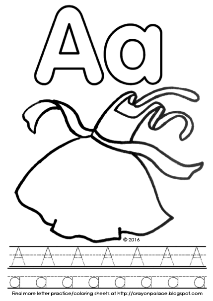 A Is For Apron Alphabet Coloring Page Crayon Palace 429x606 A Is For Apron Alphabet Coloring Page Crayon Palace