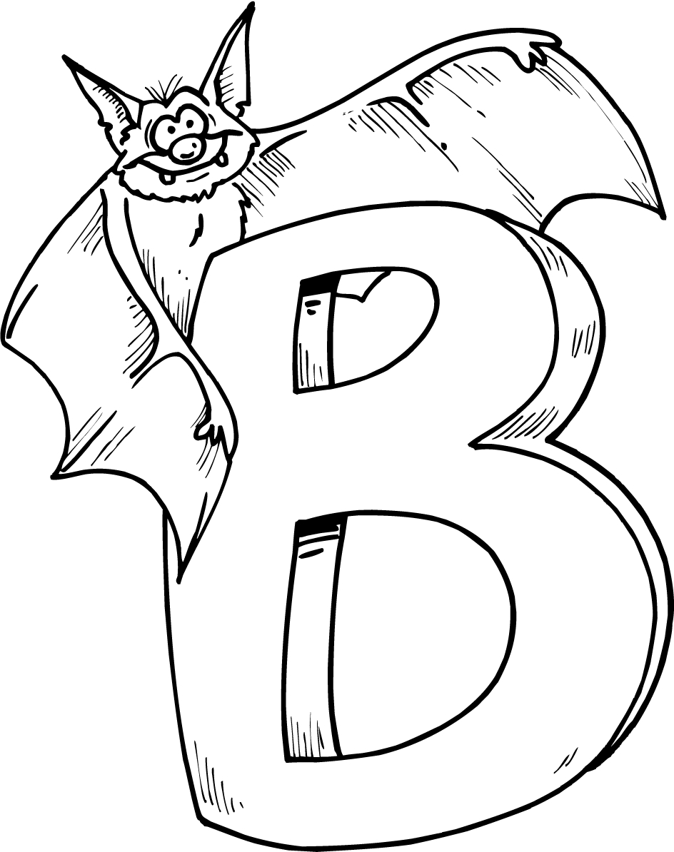 944x1194 Letter B Coloring Pages Coloring Pages 4 Bats