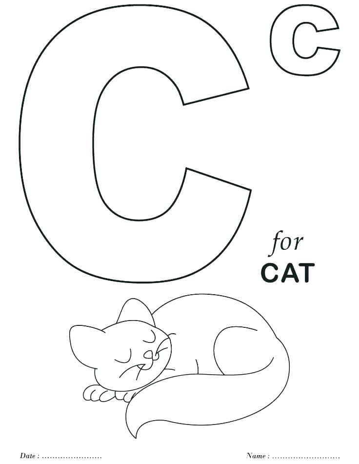 736x951 Letter C Coloring Pages Printable Letter C Coloring Page Letter B