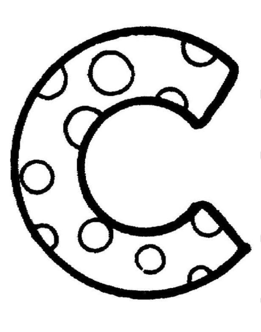 900x1145 Letter C Coloring Pages Regarding Prepare 3