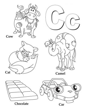 300x388 Many Things Start With Letter C Coloring Page Many Things Start