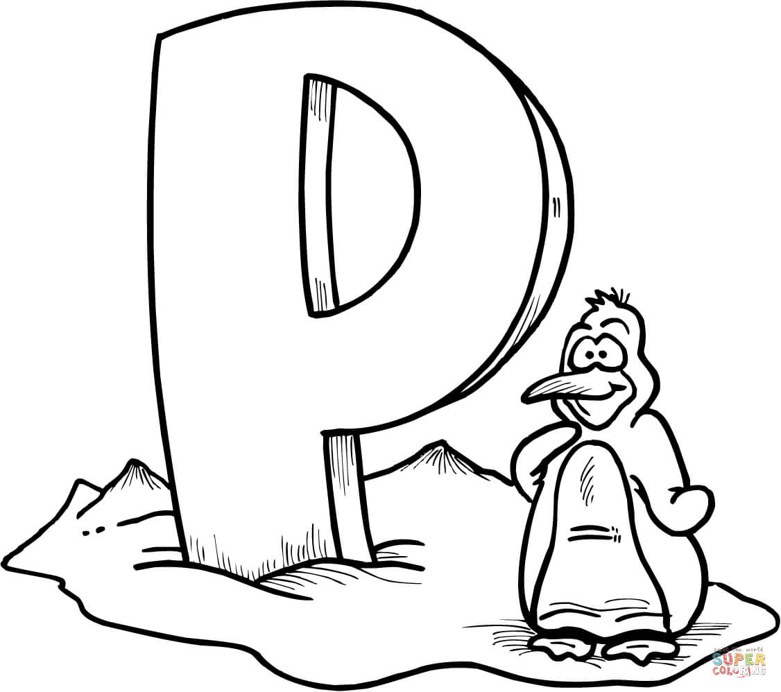 Letter P Coloring Pages 1126x998 Letter P Coloring Pages