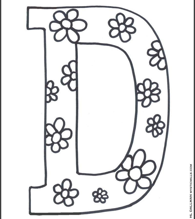 Letter D Coloring Pages at GetColorings.com | Free printable colorings ...