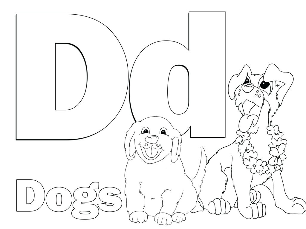 1024x768 Coloring Pages ~ Letter D Coloring Pages Is For Dolphin Animal