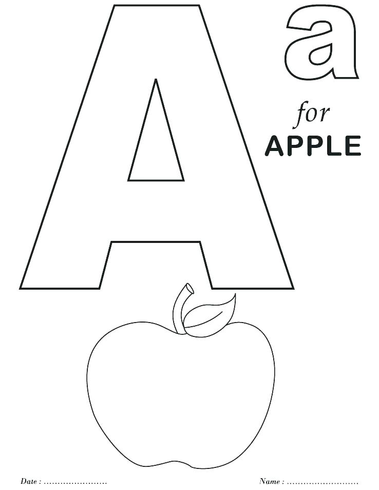 Letter A Coloring Pages For Toddlers Letter Color Pages Alphabet 738x954 Letter A Coloring Pages For Toddlers Letter Color Pages Alphabet
