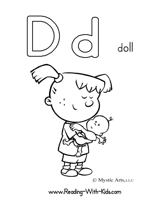 Letter D Coloring Sheet 670x863 Letter D Coloring Sheet