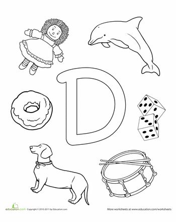 Preschool Letter D 350x440 Preschool Letter D