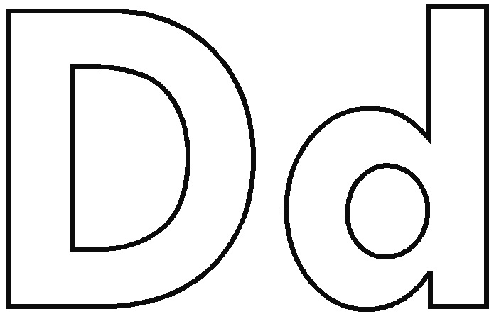 Lowercase Letter D Coloring Pages