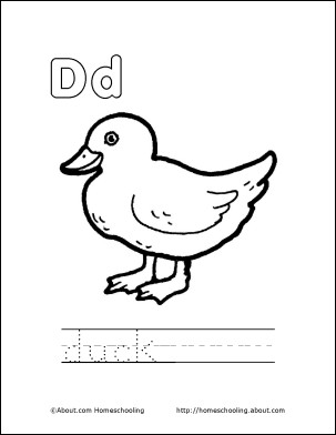 Letter D Coloring Pages Preschool at GetColorings.com | Free printable ...