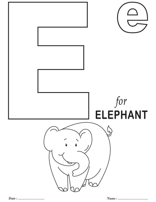 600x776 Big Letter E Coloring Page Best Place To Color