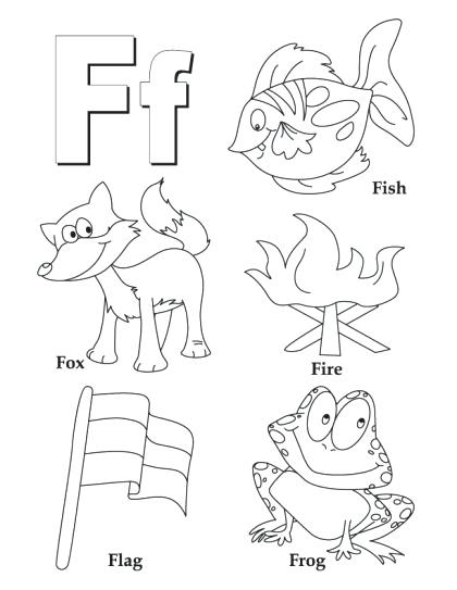 420x543 F Coloring Page My A To Z Coloring Book Letter F Coloring Page