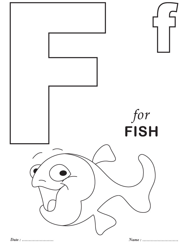 738x954 Printable Alphabet Letter F Coloring Page