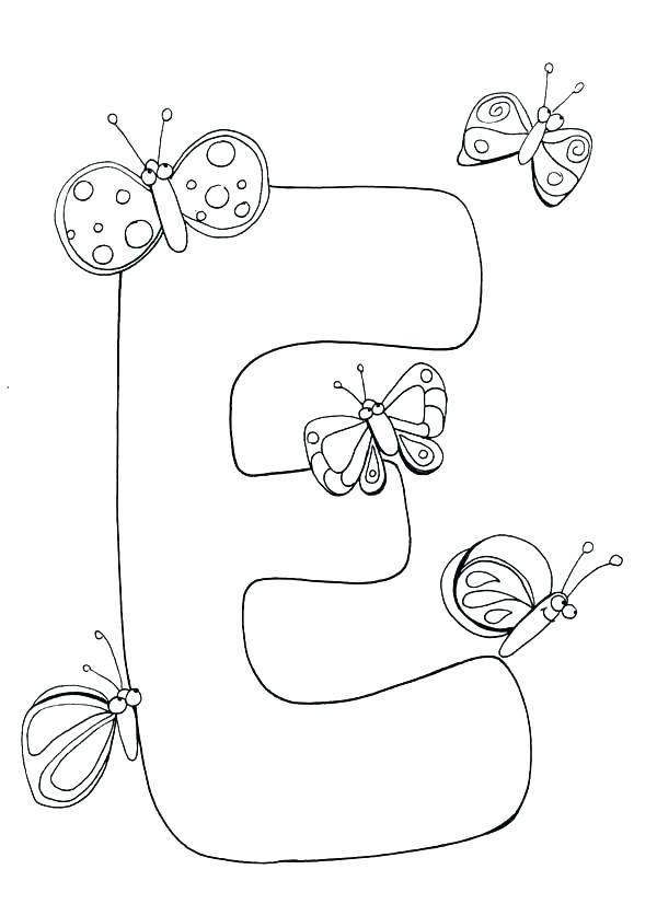600x826 E Coloring Page Letter F Coloring Pages Letter E Coloring Pages