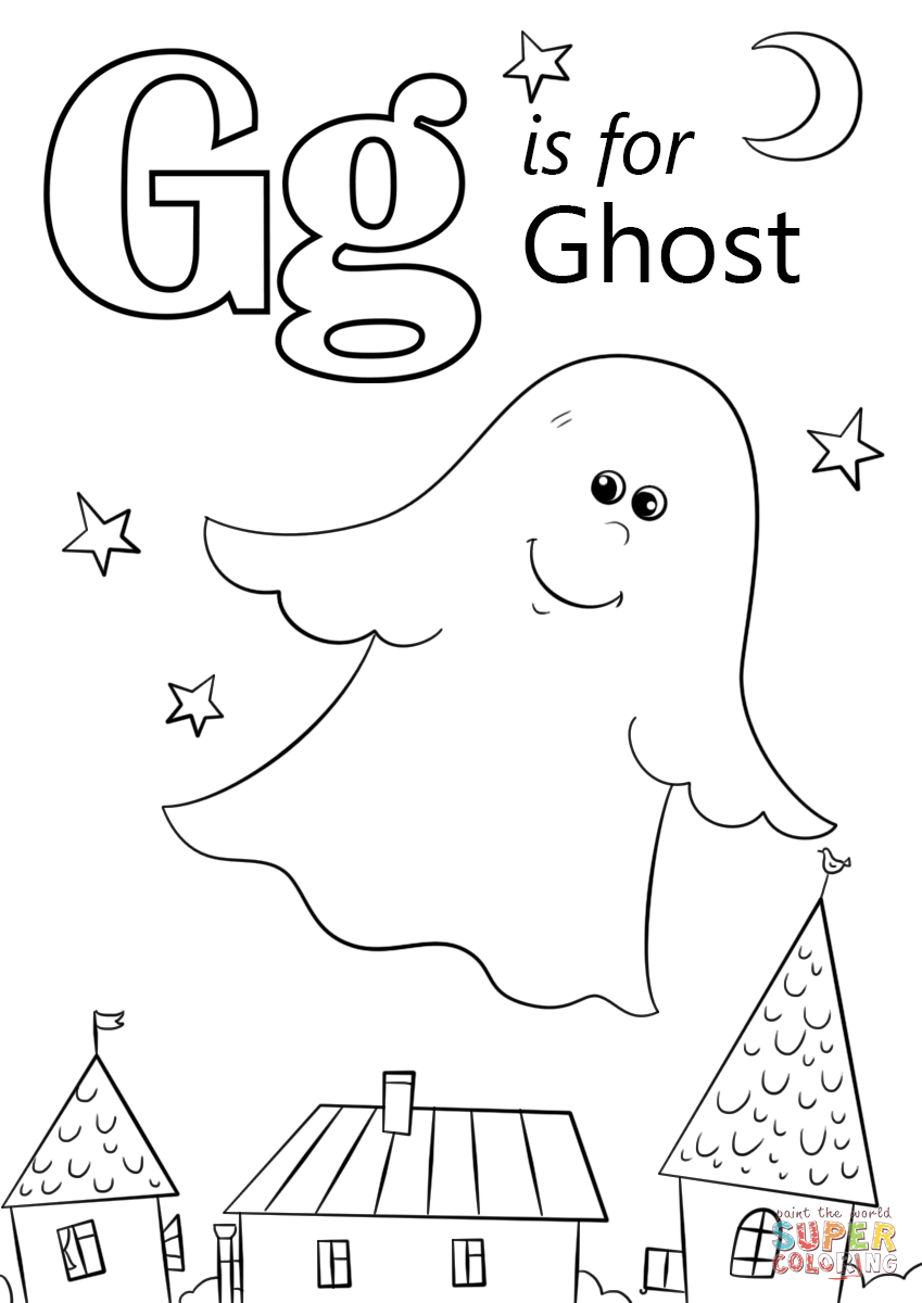 Letter G Is For Ghost Coloring Page Free Printable Coloring Pages 849x1200 Letter G Is For Ghost Coloring Page Free Printable Coloring Pages