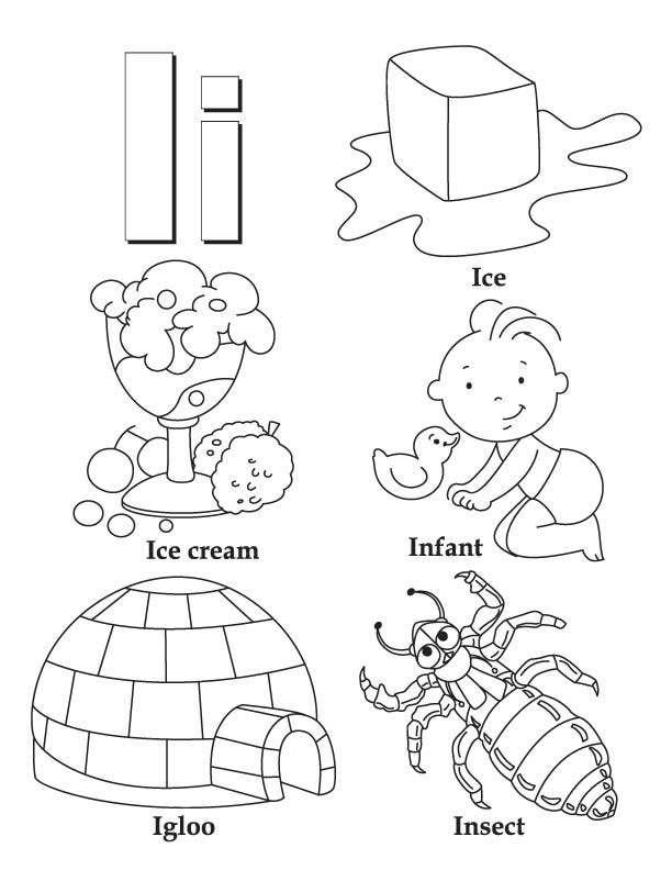 Letter Ii Coloring Pages 612x792 Letter Ii Coloring Pages