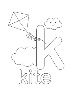 Letter K Coloring Pages Printable 238x320 Letter K Coloring Pages Printable