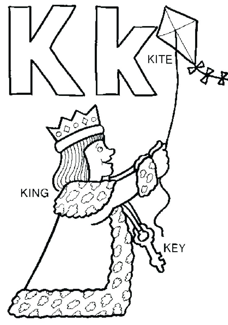Letter K Coloring Sheet 736x1047 Letter K Coloring Sheet