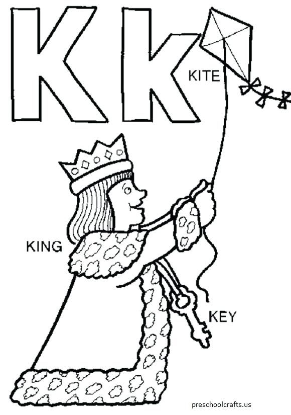 Letter K Coloring Pages For Kids Online Flowers Murs 580x825 Letter K Coloring Pages For Kids Online Flowers Murs