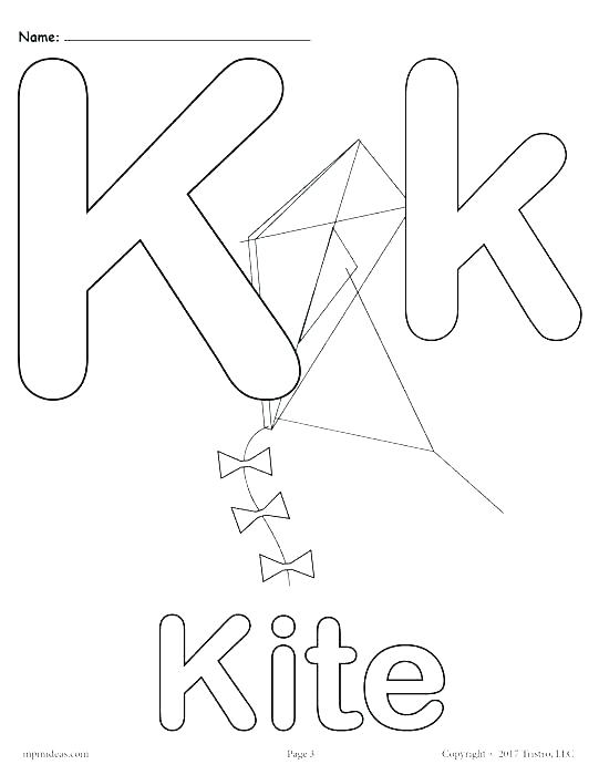 Letter K Coloring Pages For Preschoolers at GetColorings.com | Free ...