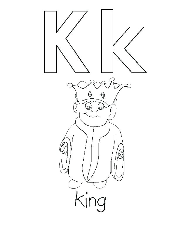 Letter K Coloring Pages For Preschoolers at GetColorings.com | Free ...