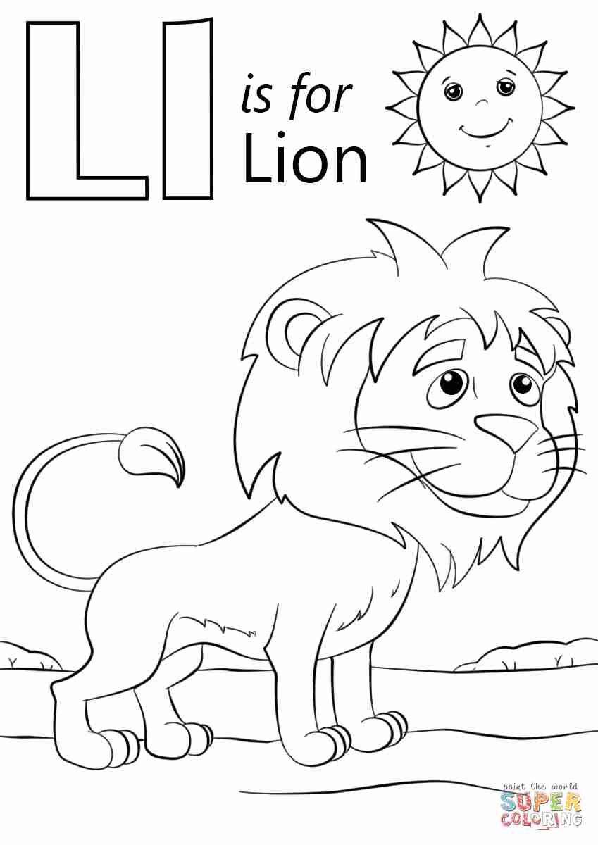 The Letter L Coloring Pages Beauteous Page Olegratiy 849x1200 The Letter L Coloring Pages Beauteous Page Olegratiy