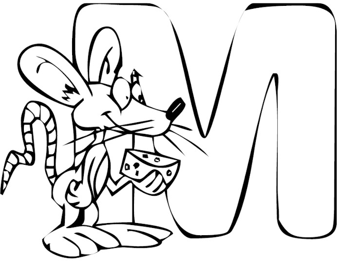 Letter M Coloring Sheet 700x538 Letter M Coloring Sheet