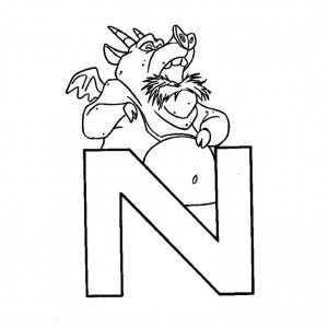 Letter N Coloring Pages Preschool