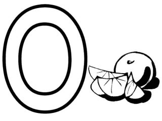 320x240 O Coloring Pages Letter O Coloring Page For Orange Best Place