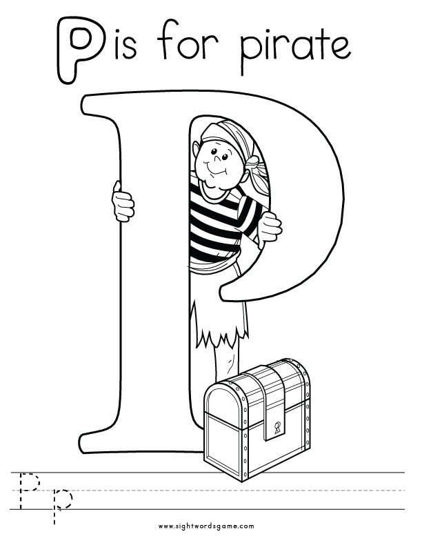 612x790 Letter P Coloring Page 3 Letters Of The Alphabet