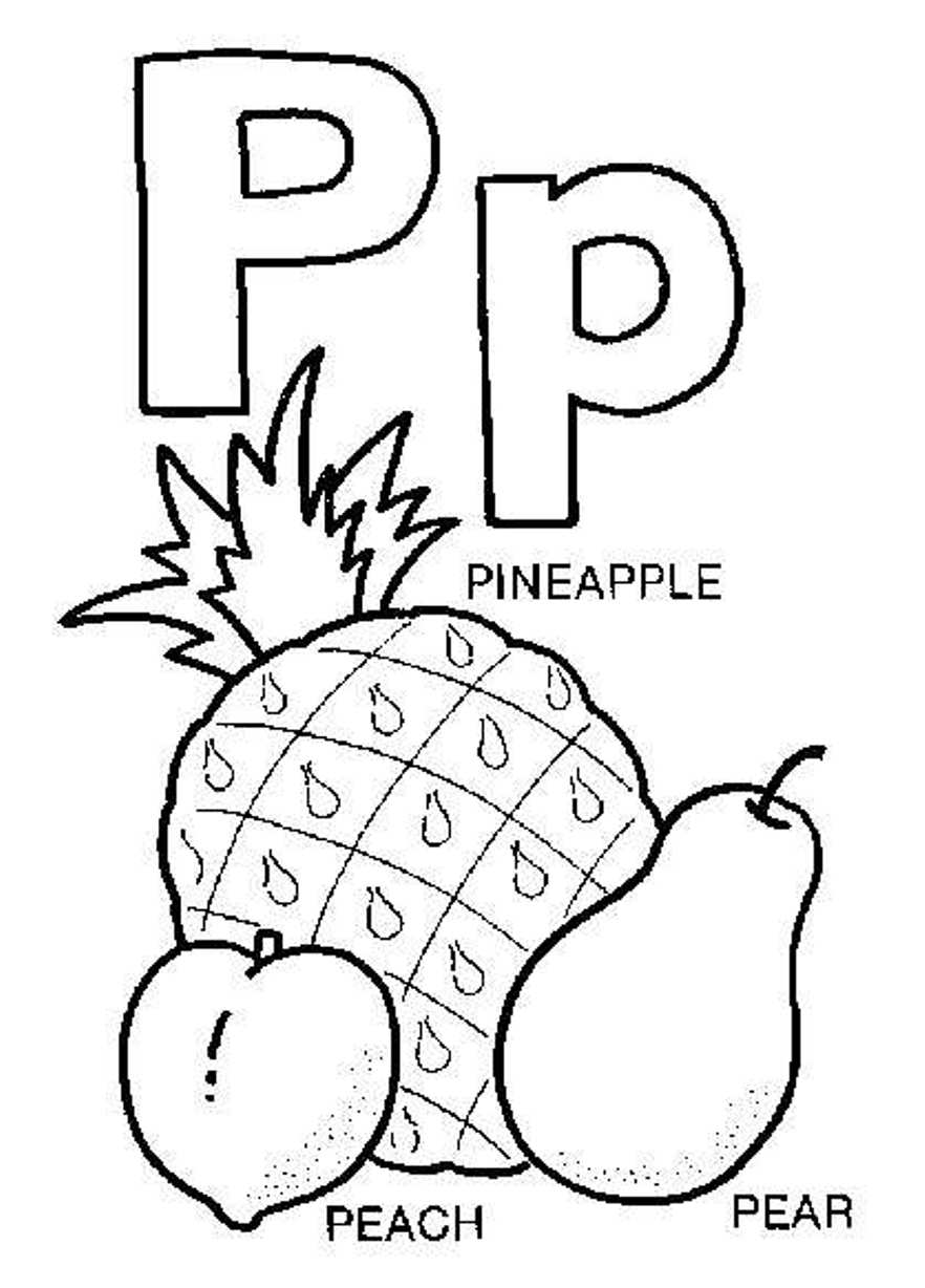 Letter P Coloring Pages For Kids Best 882x1228 Letter P Coloring Pages For Kids Best