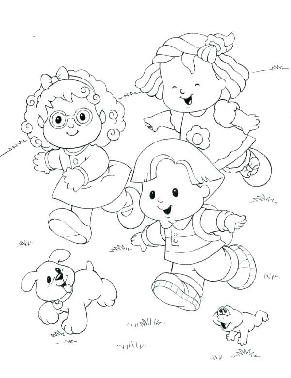 600x780 Letter People Coloring Pages People Coloring Page Little People