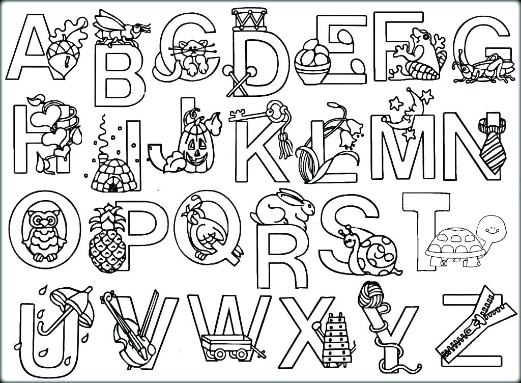 1024x752 Alphabet Letters Printable Coloring Pages Deepart