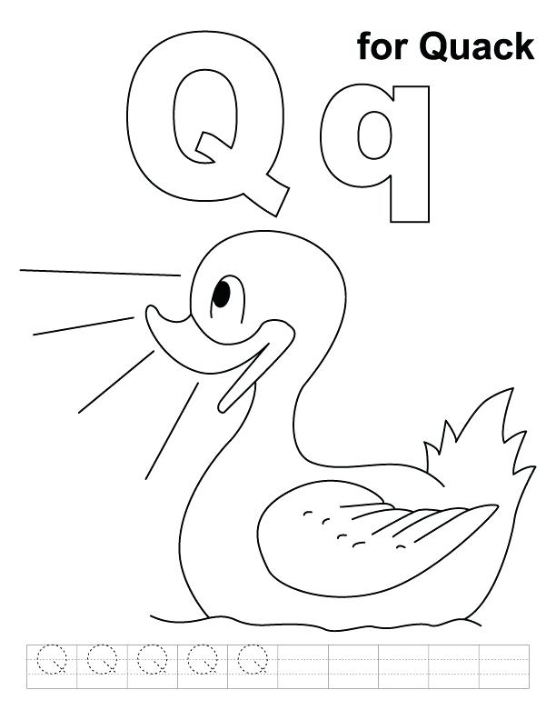 612x792 Letter Q Coloring Page Letter Q Coloring Pages Christmas Letter