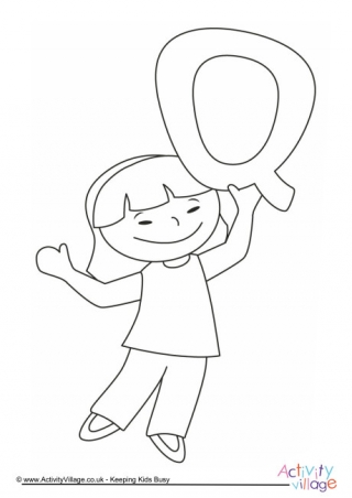320x452 Letter Q Colouring Pages