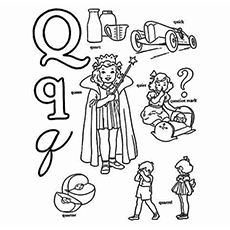 230x230 Top 10 Free Printable Letter Q Coloring Pages Online